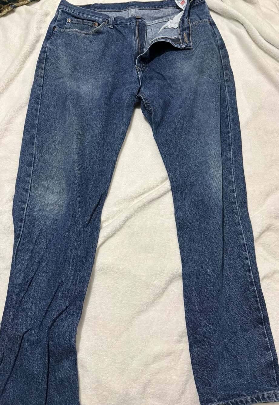 Wrangler Regular Fit Jeans Size 36x32 Blue Denim